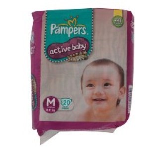PAMPERS DIAPERS MEDIUM 20 U